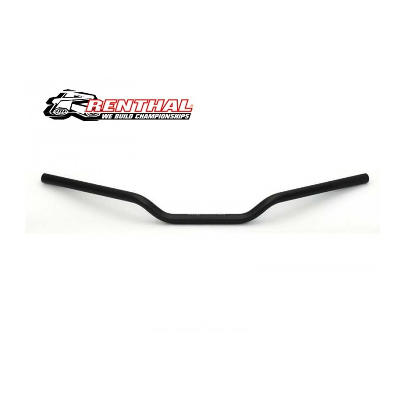 Guidon Route Renthal Fatbar Street Bas Noir 28 mm