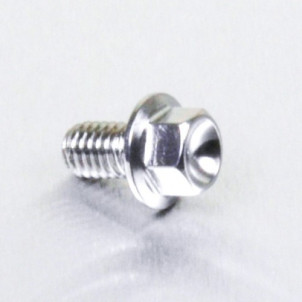 Achat Vis à tête Hexagonale à Bride en Inox M6 x 12mm (1.00mm) - Visserie moto