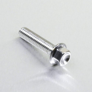 Achat Vis à tête Hexagonale à Bride en Inox M6 x 20mm (1.00mm)  - Visserie moto