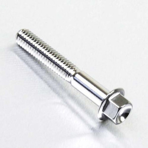 Achat Vis à tête Hexagonale à Bride en Inox M6 x 45mm (1.00mm)     - Visserie moto