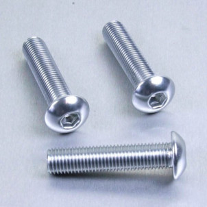 Vis aluminium tête bombée LFB M10 (1.25mm) x 45mm - Visserie moto Probolt