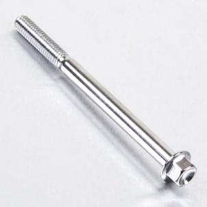 Achat Vis à tête Hexagonale à Bride en Inox M6 x 90mm (1.00mm)  - Visserie moto