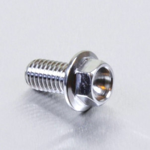 Achat Vis à tête Hexagonale à Bride en Inox M8 x 15mm (1.00mm)  - Visserie moto