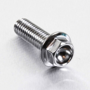 Achat Vis à tête Hexagonale à Bride en Inox M8 x 20mm (1.25mm)   - Visserie moto