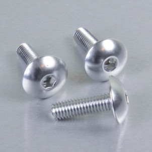 Acheter Vis à tête bombée en Aluminium M6 x 20mm (1.00mm) - Visserie moto de couleur Probolt