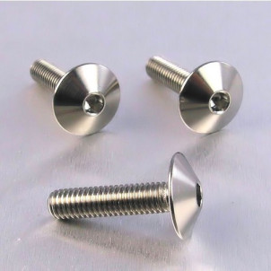 Achat Vis Titane tête Bombée M6 x (1.00mm) x 25mm   - Visserie moto Probolt