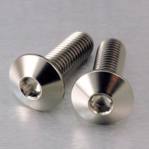 Achat Vis Titane tête Bombée M8 x (1.25mm) x 25mm   - Visserie moto Probolt