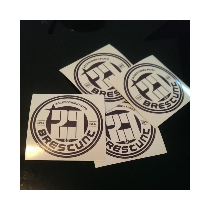 Sticker Brestunt Shop Ronde 6x6 cm