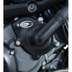 Couvre Carter RG gauche pompe à eau noir Aprilia Caponord 1200