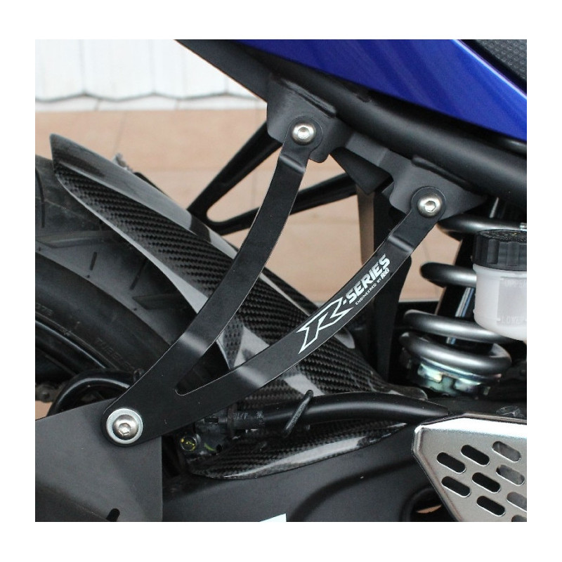 Patte fixation de silencieux RG noir Yamaha YZF-R3