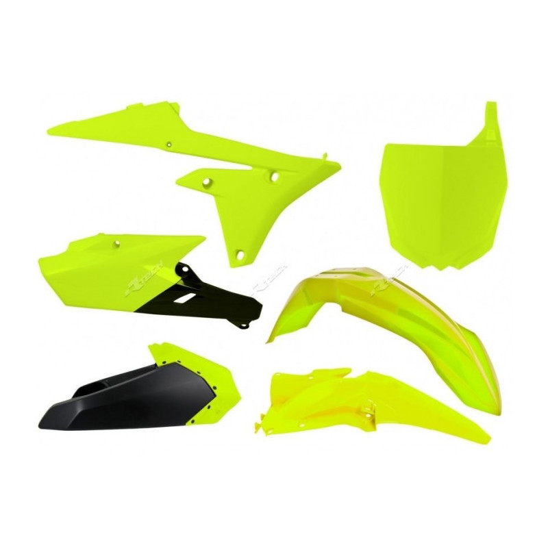 Kit plastiques RACETECH jaune fluo/noir Yamaha YZ250F/450F