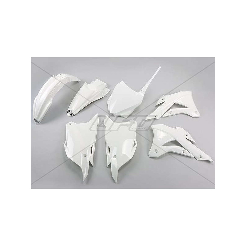 Kit plastiques UFO blanc Kawasaki KX85