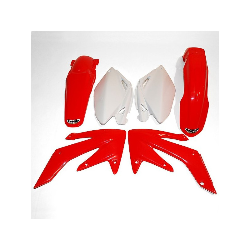 Kit plastiques UFO couleur origine rouge/blanc Honda CRF250R