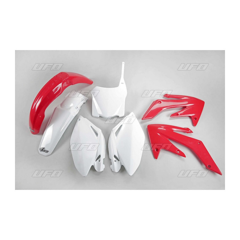 Kit plastiques UFO couleur origine rouge/blanc Honda CRF250R