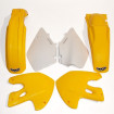 Kit plastiques UFO couleur origine jaune/blanc Suzuki RM125/250