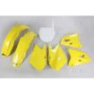 Kit plastiques UFO couleur origine jaune/blanc Suzuki RM125/250