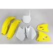 Kit plastiques UFO couleur origine jaune/blanc Suzuki RM125/250