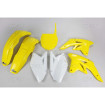 Kit plastiques UFO couleur origine jaune/blanc Suzuki RM-Z250