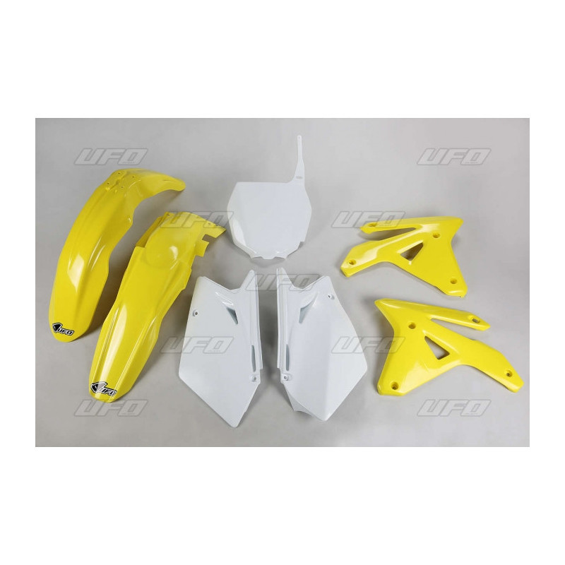 Kit plastiques UFO couleur origine jaune/blanc Suzuki RM-Z450