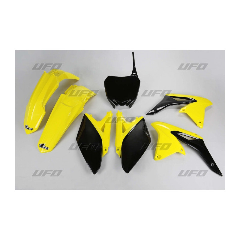 Kit plastiques UFO couleur origine jaune/noir Suzuki RM-Z250