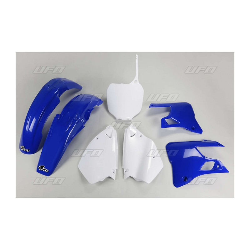 Kit plastiques UFO couleur origine bleu/blanc Yamaha YZ125/250