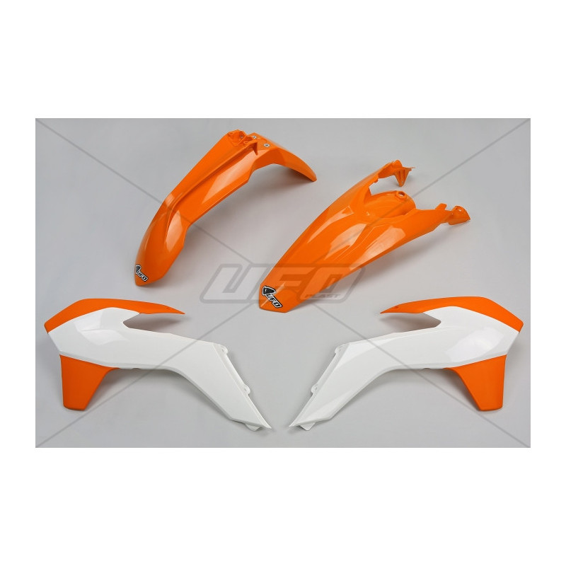 Kit plastiques UFO couleur origine 15-16 orange/blanc KTM