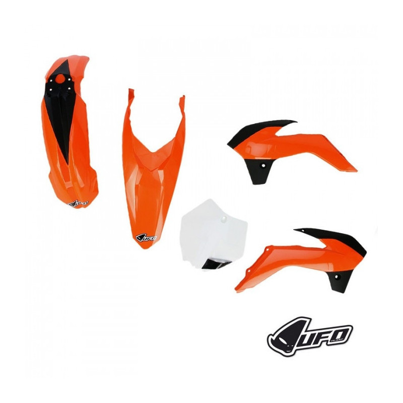 Kit plastiques UFO couleur origine 16 orange/blanc/noir KTM SX85