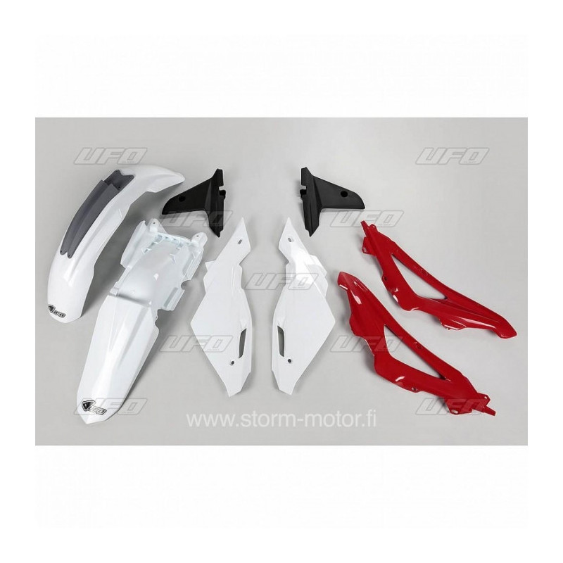 Kit plastiques UFO couleur origine blanc/rouge/gris Husqvarna CR125