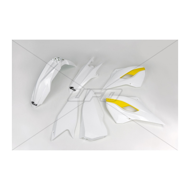 Kit plastiques UFO couleur origine 15 blanc/jaune Husqvarna