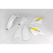 Kit plastiques UFO couleur origine 15 blanc/jaune Husqvarna