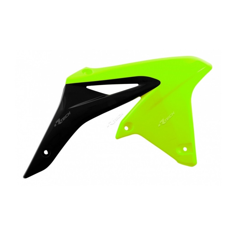 Ouïes De Radiateur Racetech Jaune Fluo/Noir Suzuki Rm-Z250