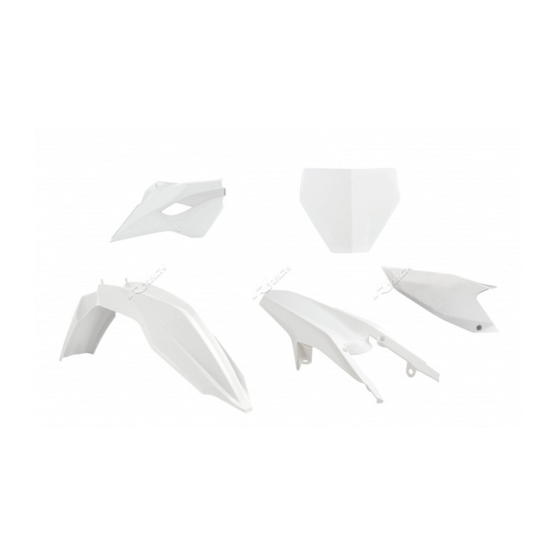 Kit plastiques RACETECH couleur origine blanc Husqvarna TC85