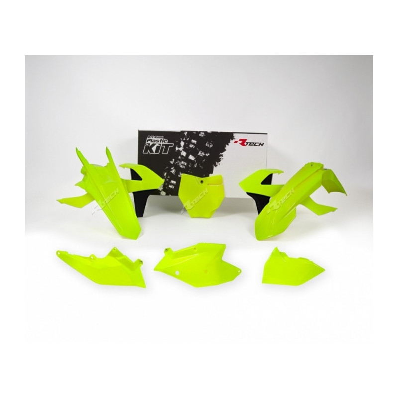 Kit plastiques RACETECH jaune fluo/noir KTM