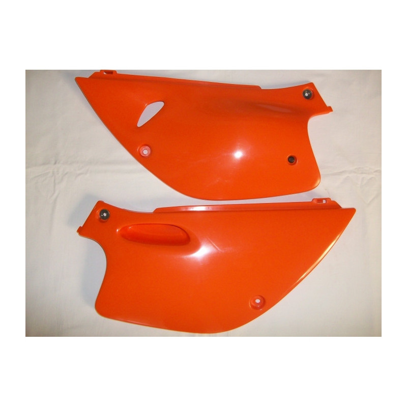 Plaques Laterales Ktm Exc,Sx380,400,620 '93-99 Orange Ktm '98-09