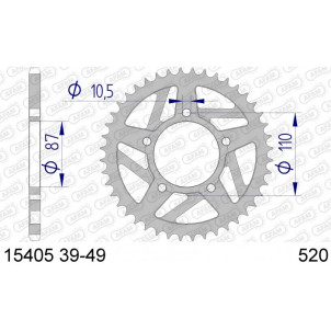 Couronne AFAM 47 dents type...