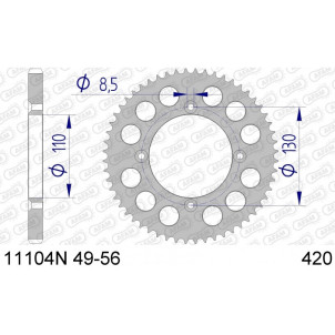 Couronne AFAM 52 dents type...