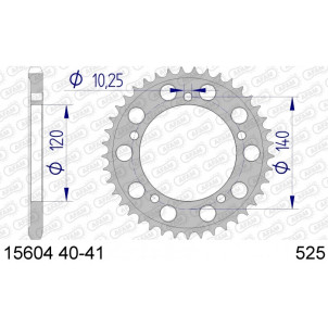 Couronne AFAM 45 dents type...