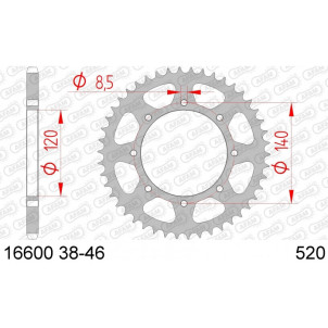 Couronne AFAM 44 dents type...