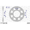 Couronne AFAM 49 dents type 17104N pas 420 alu KAWASAKI KX 80