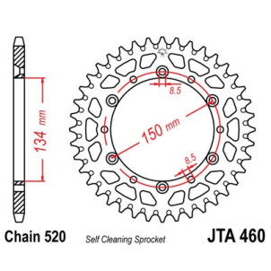 Couronne alu 49 dents JT...