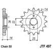 Pignon acier 15 dents JT Sprockets chaîne 530 Ducati 750 F1