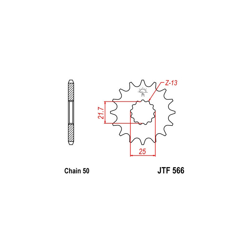 Pignon 15 dents JT Sprockets chaîne 530