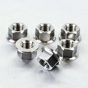 Acheter Kit Ecrou de Couronne Acier Inoxydable M10 x (1.50mm) Pack x 6 - Visserie Moto Pro-Bolt