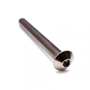 Acheter Vis Titane à Tête Bombée M4 x (0.7mm) x 40mm Complètement Filetée   - Visserie Moto Pro-Bolt