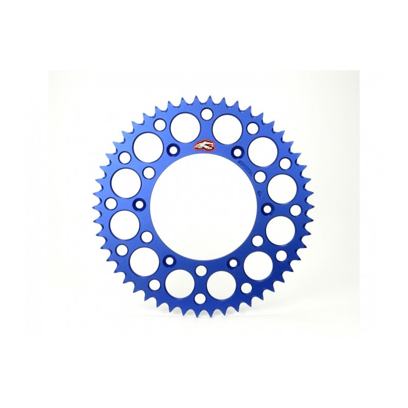 Couronne RENTHAL Ultralight 50 dents alu bleu Yamaha