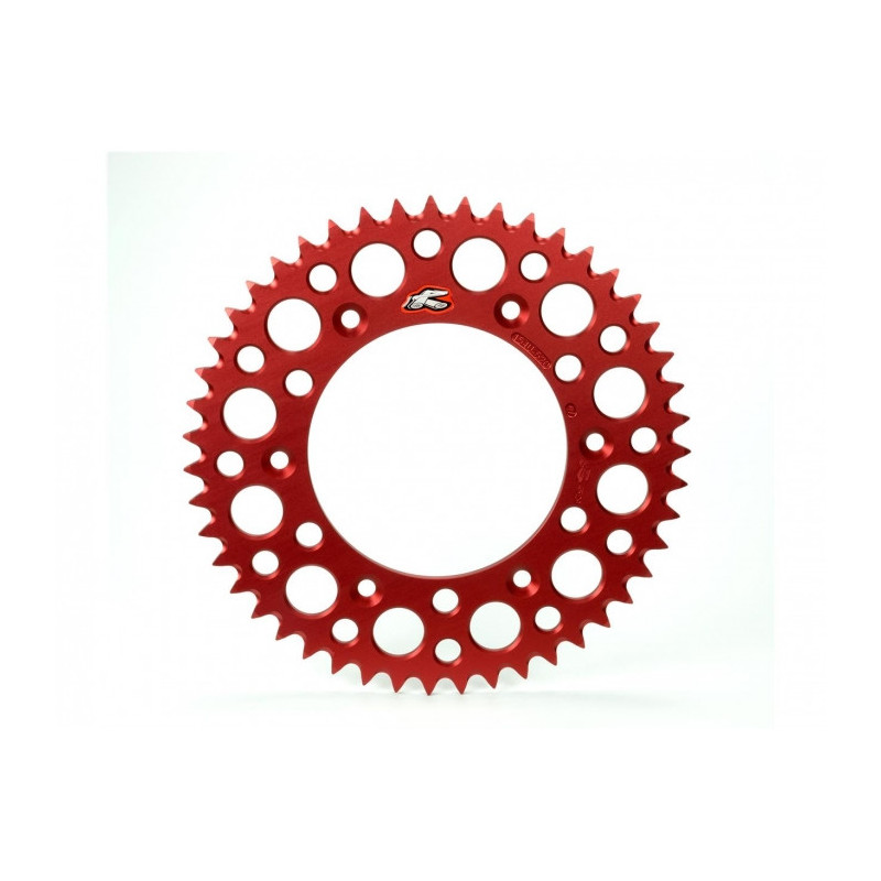 Couronne RENTHAL Ultralight 51 dents alu rouge Honda