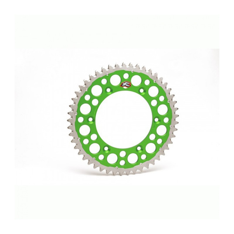 Couronne RENTHAL Ultralight 48 dents alu Vert