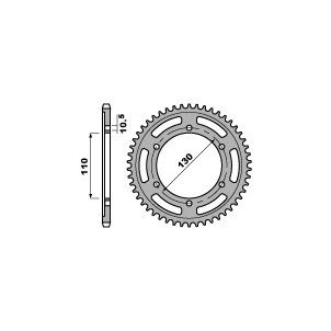 Couronne Alu Pbr 43 Dents...