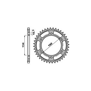 Couronne Alu Pbr 45 Dents...