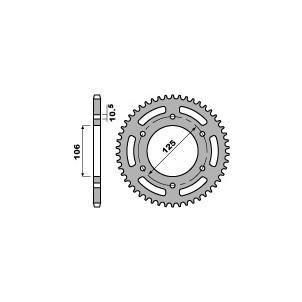 Couronne Alu Pbr 46 Dents...